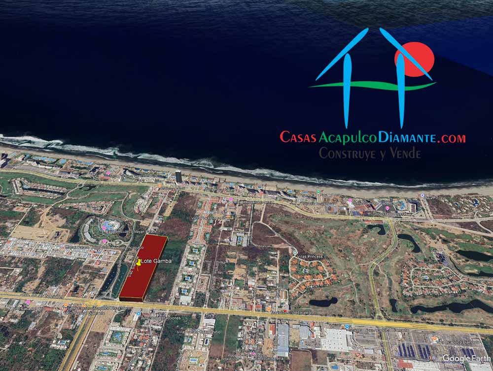 Terreno Playa Diamante Lote Gamba - Vista aérea 4